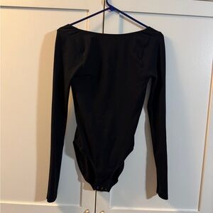 Free People Black Intimately Bodysuit